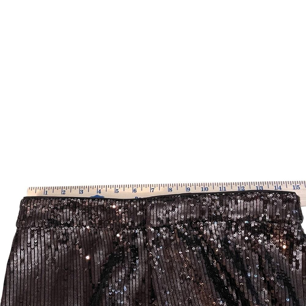 Banana Republic Wide Leg Sequin Pants in Dark Brown - Picture 5 of 9